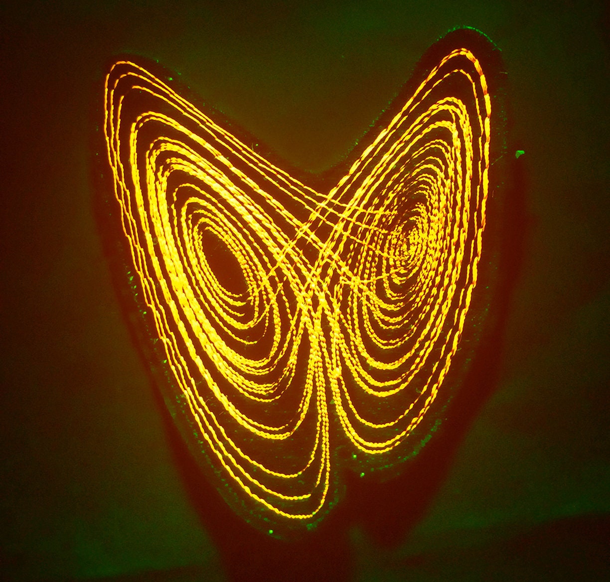 UV Reactive Lorenz Attractor Embroidered Patch