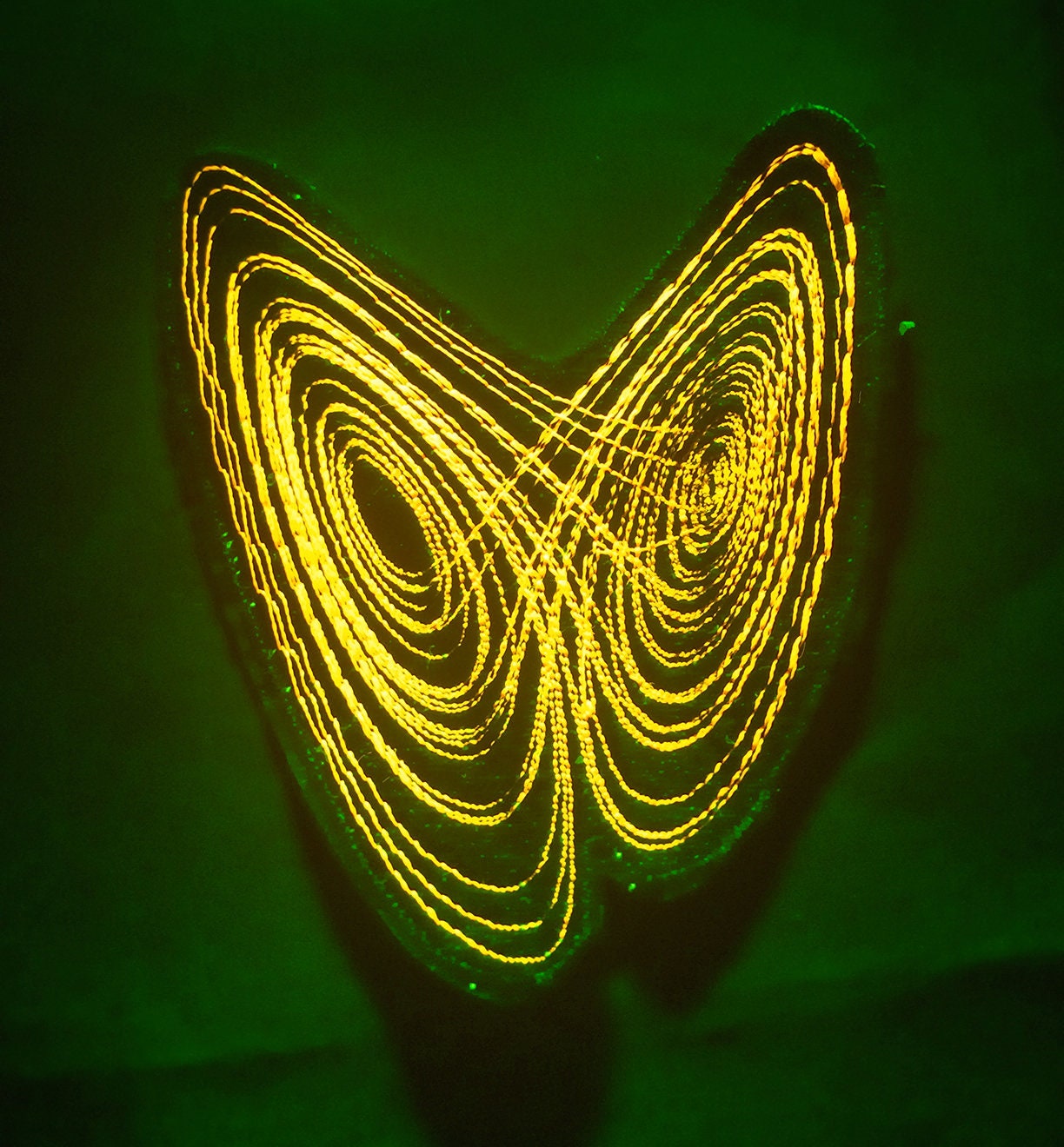 UV Reactive Lorenz Attractor Embroidered Patch