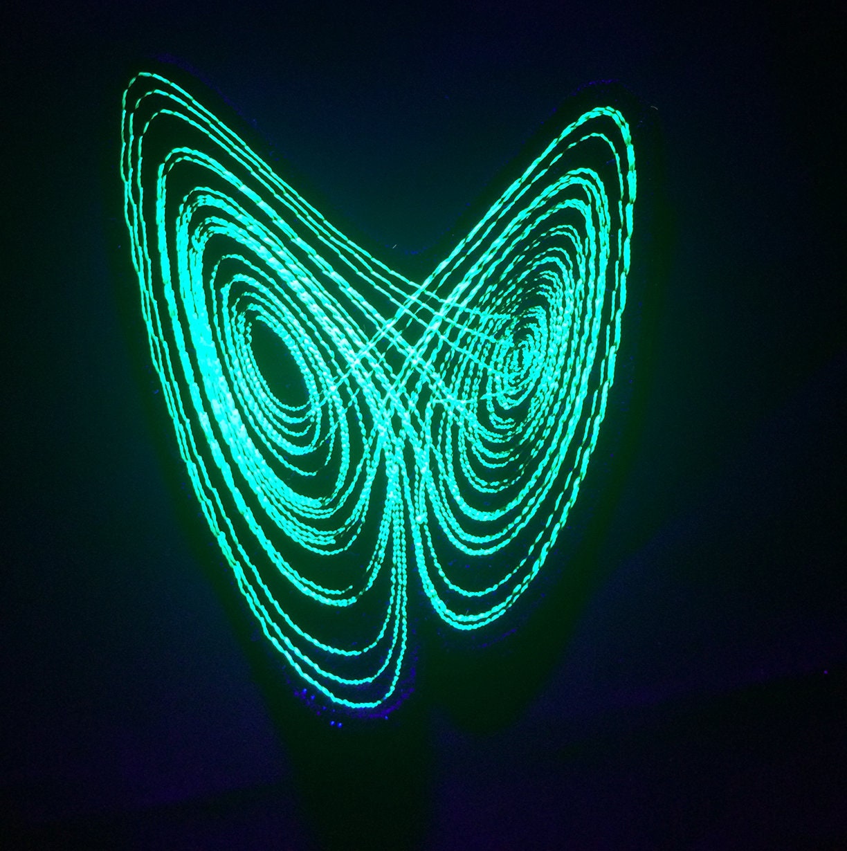 UV Reactive Lorenz Attractor Embroidered Patch