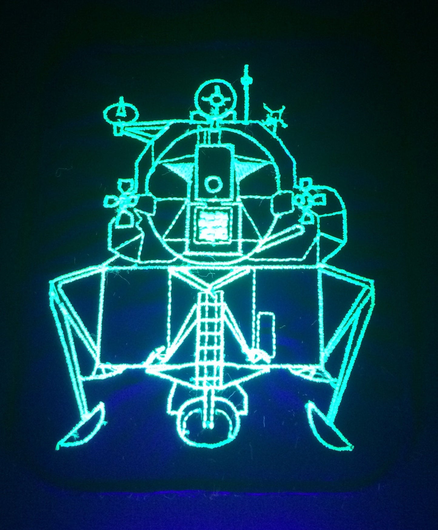 Apollo 50th Anniversary Giant UV Lunar Lander Patch. Iron-on or sew on, quick dispatch!