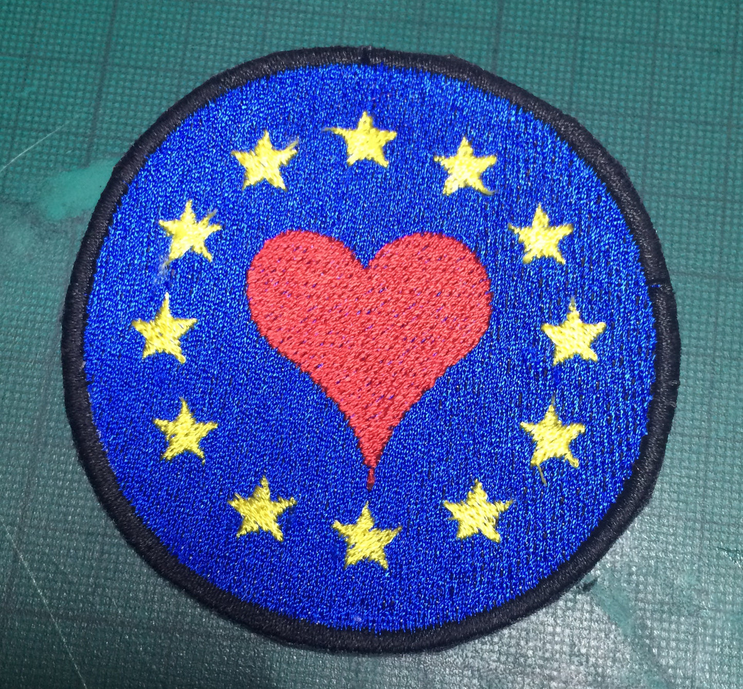 I Love EU custom embroidered Patch
