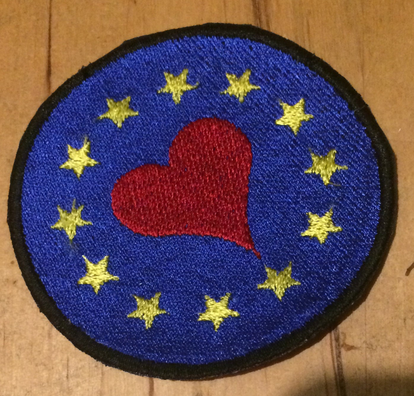I Love EU custom embroidered Patch