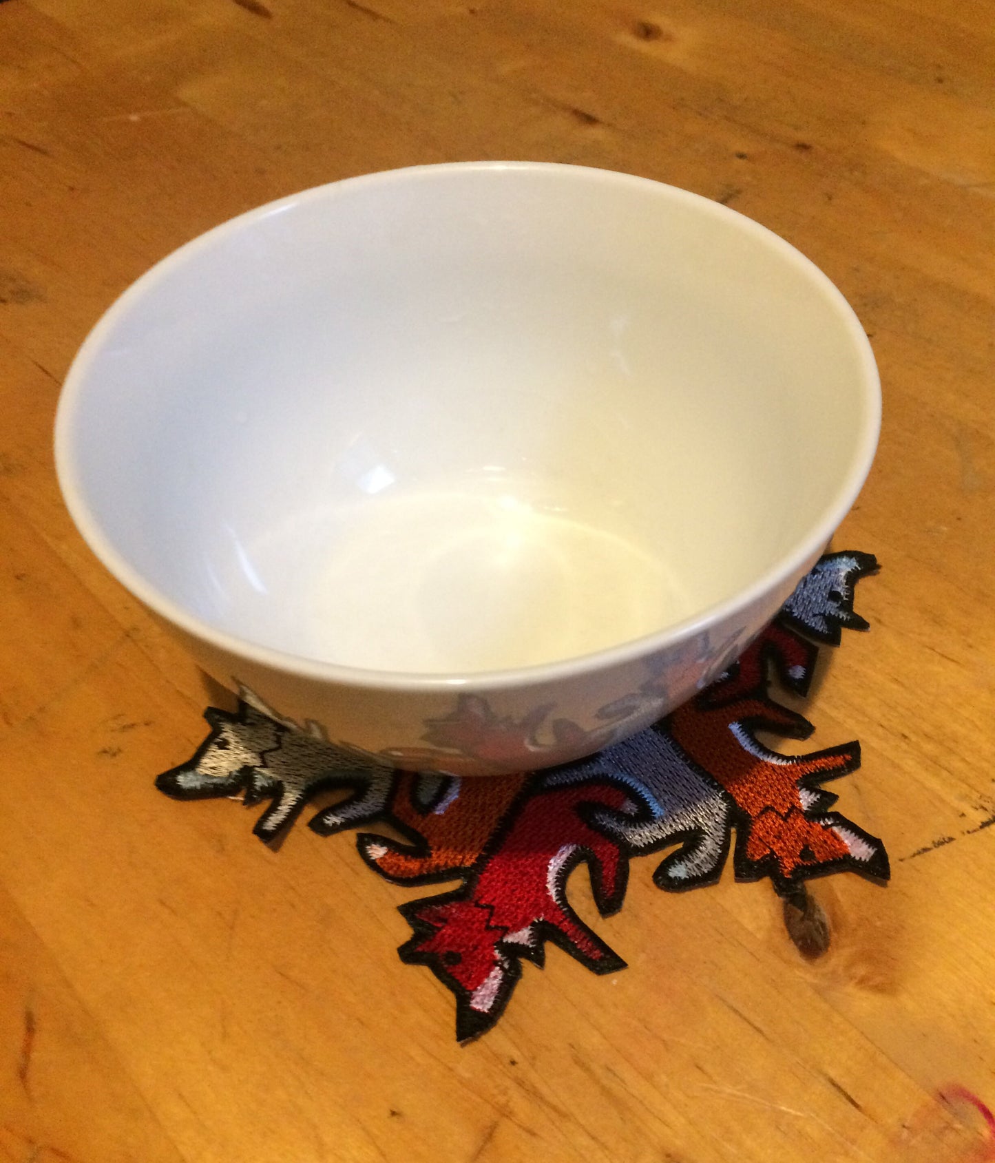 Tessellated fox bowl mat/giant patch.