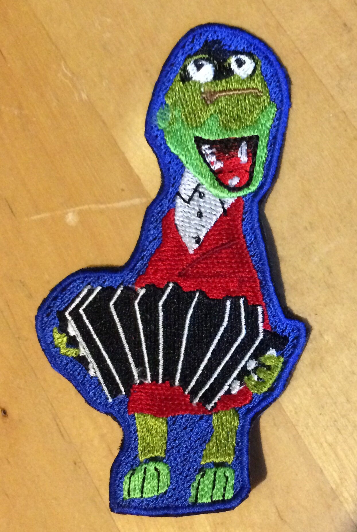 Crocodile Gena custom embroidered patch