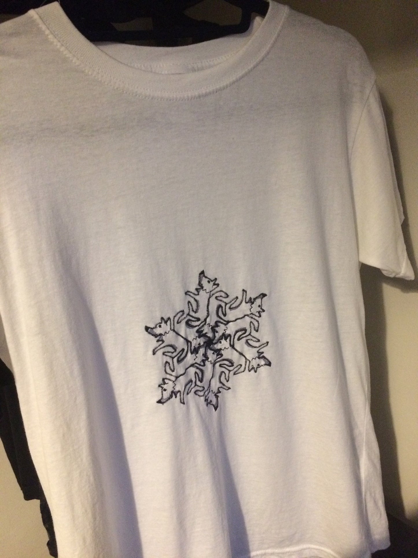 Tessellated fox T-shirt (Arctic fox edition!) - Unisex