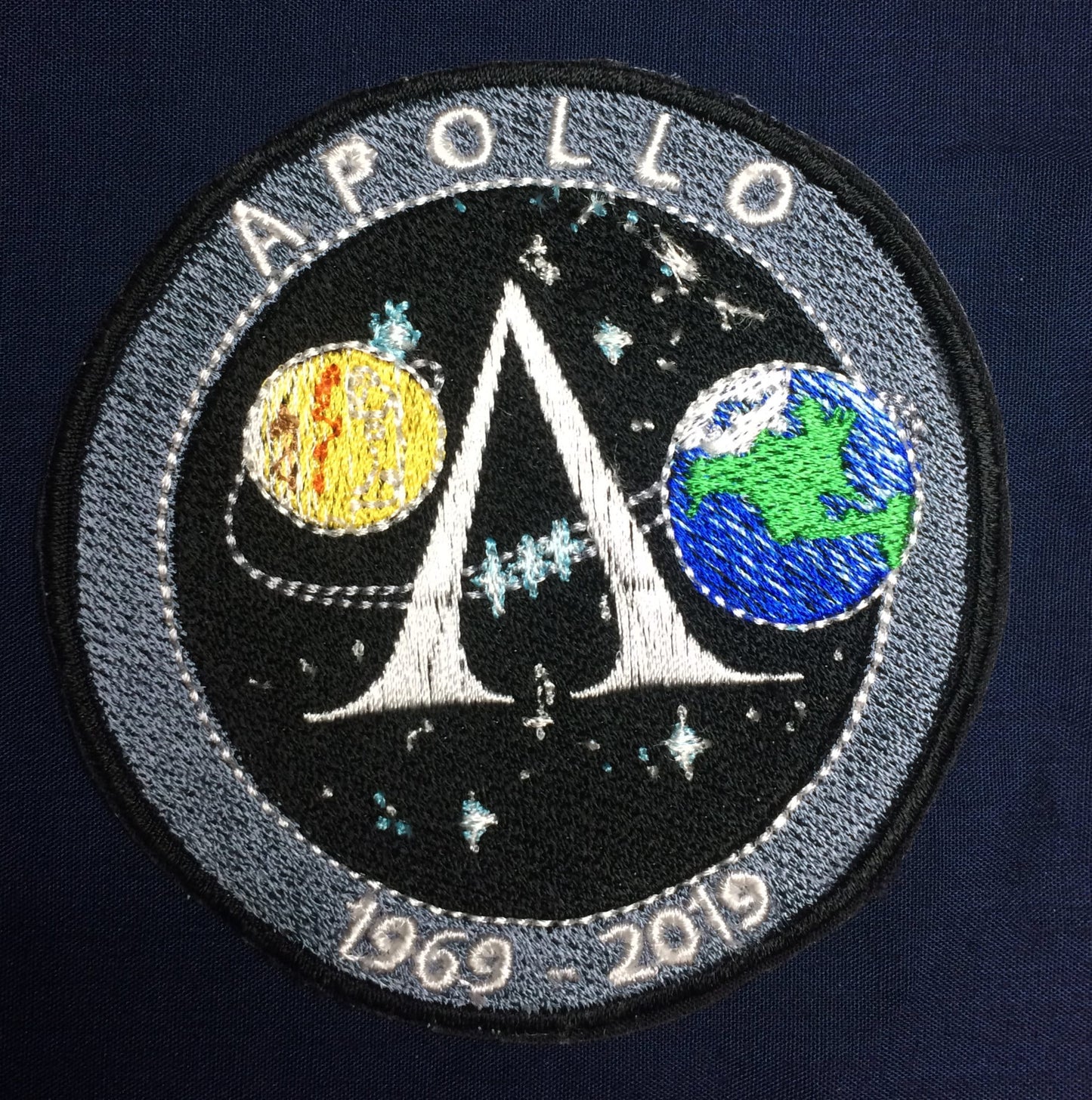Apollo 50th Anniversary embroidered patch. Can be ironed or sewn on. Quick dispatch!