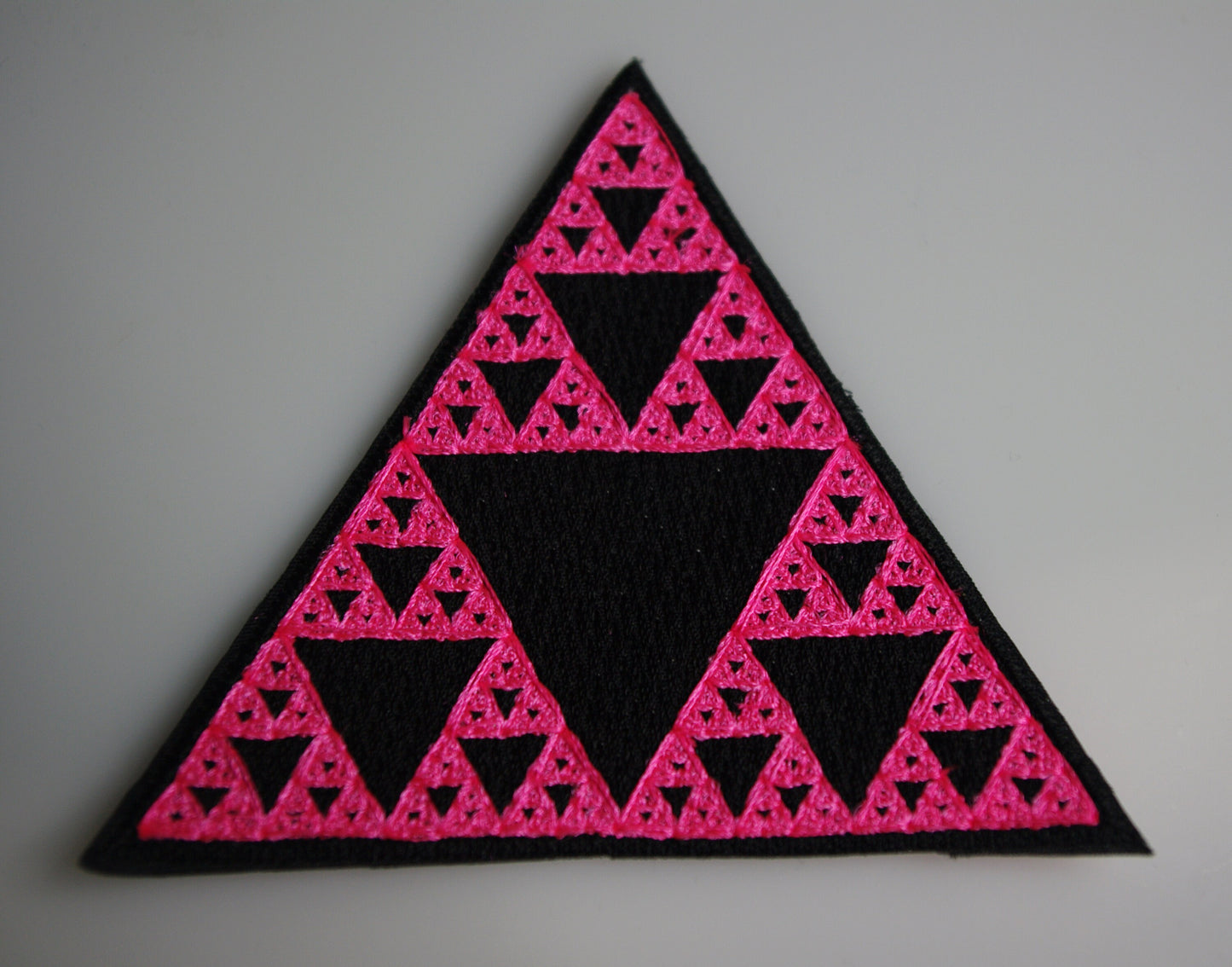 Sierpinski Triangle UV embroidered patch