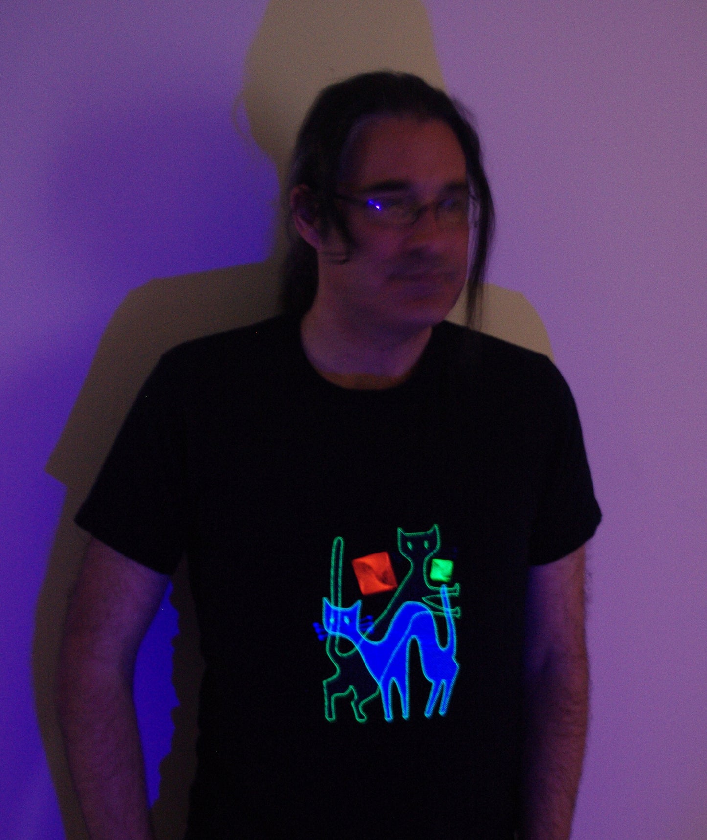 UV Jazz Cats T-shirt (Unisex) 100% Cotton