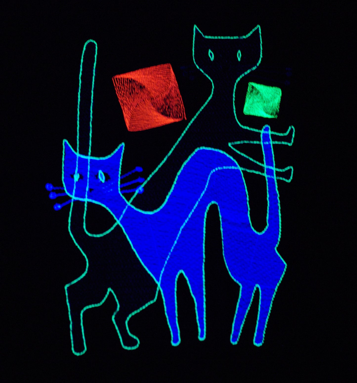 UV Jazz Cats T-shirt (Unisex) 100% Cotton