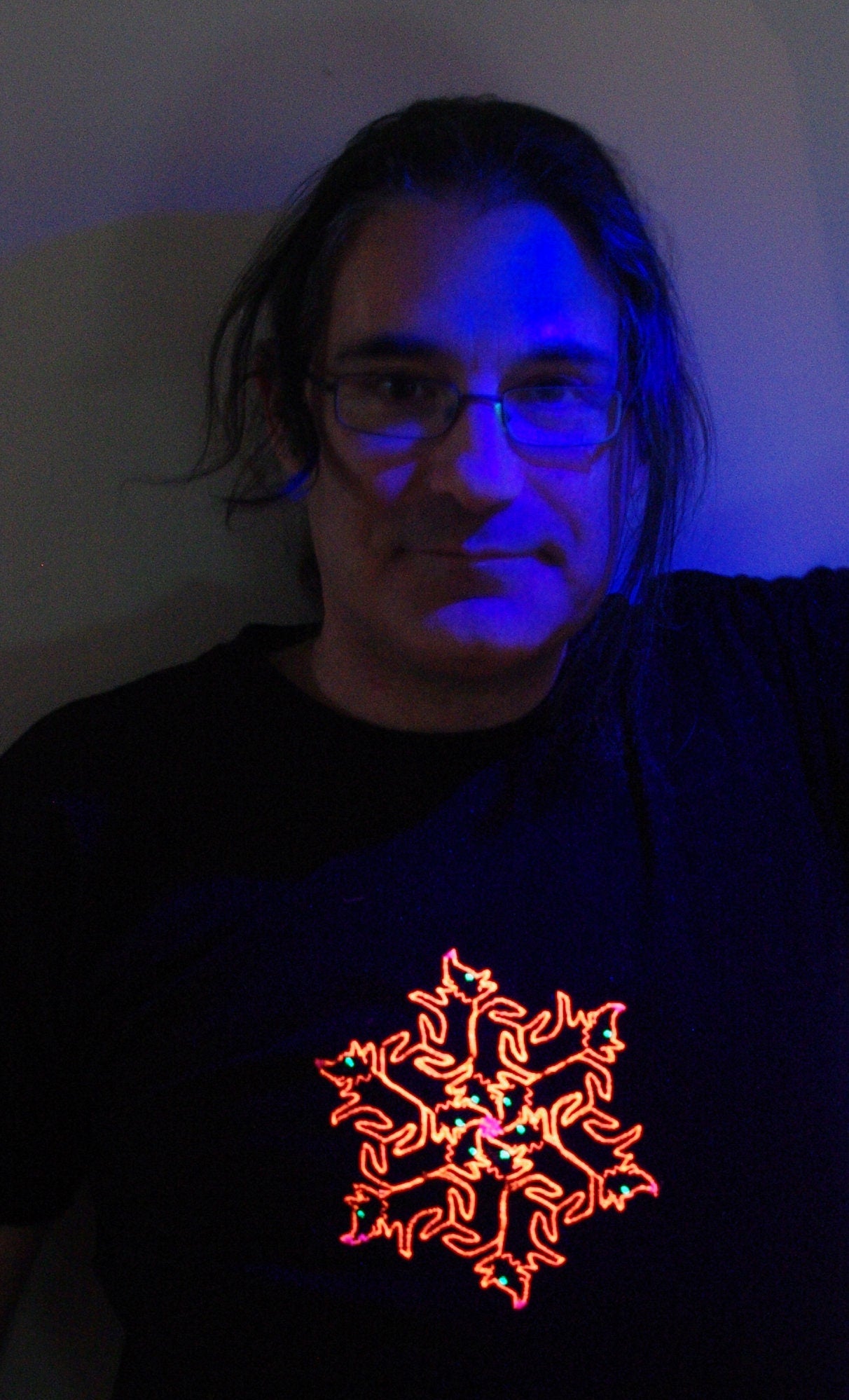 UV Tesselated Fox T-shirt 100% Cotton (Unisex)
