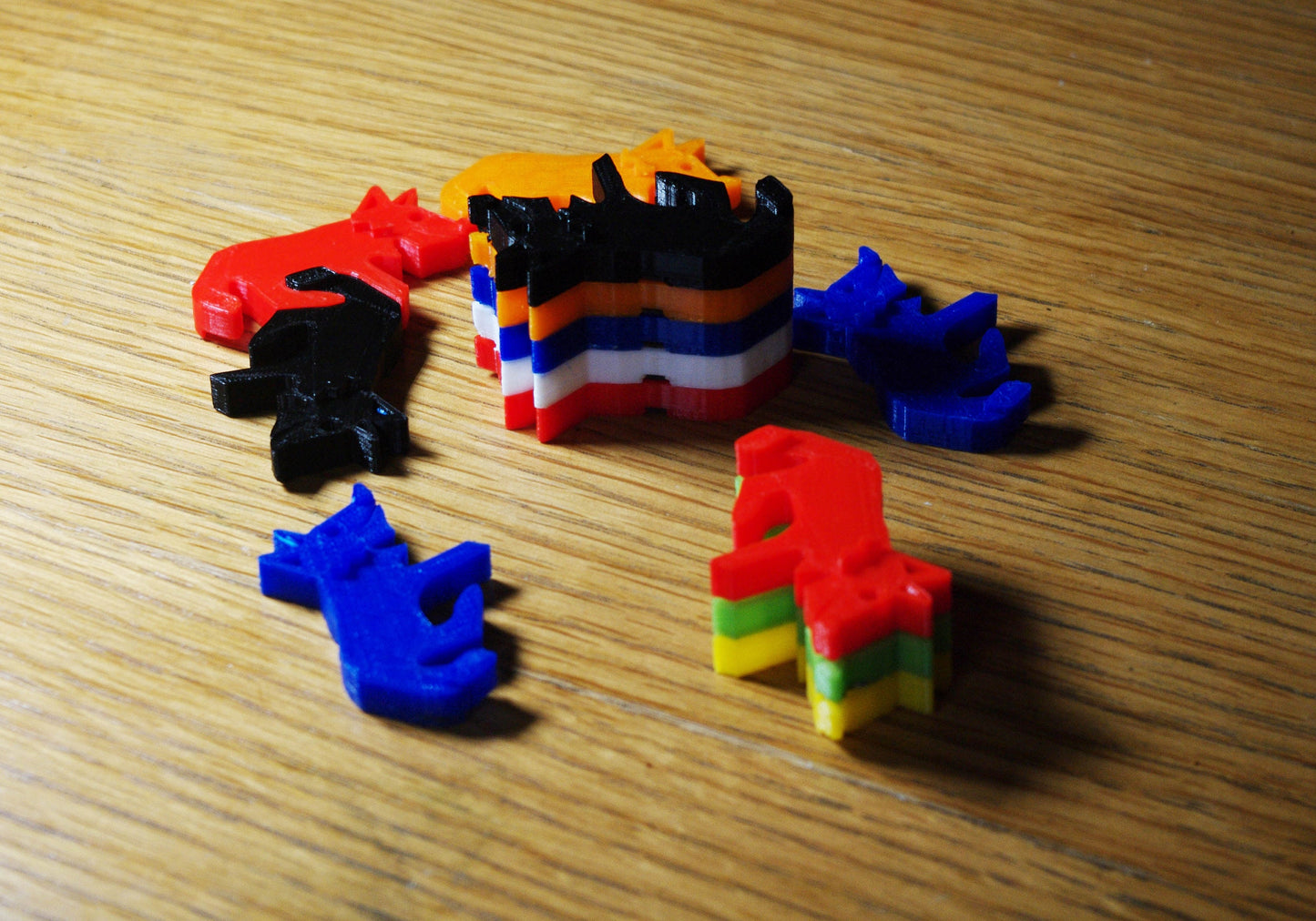 3d Printed Foxblocks - Tessellating stackable foxes! Can be used as fridge magnets. Fast dispatch. Free delivery in UK!