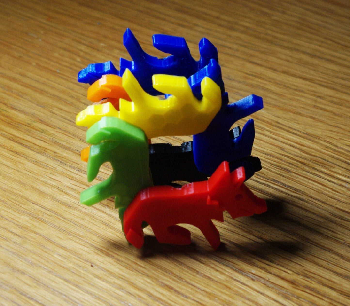 3d Printed Foxblocks - Tessellating stackable foxes! Can be used as fridge magnets. Fast dispatch. Free delivery in UK!