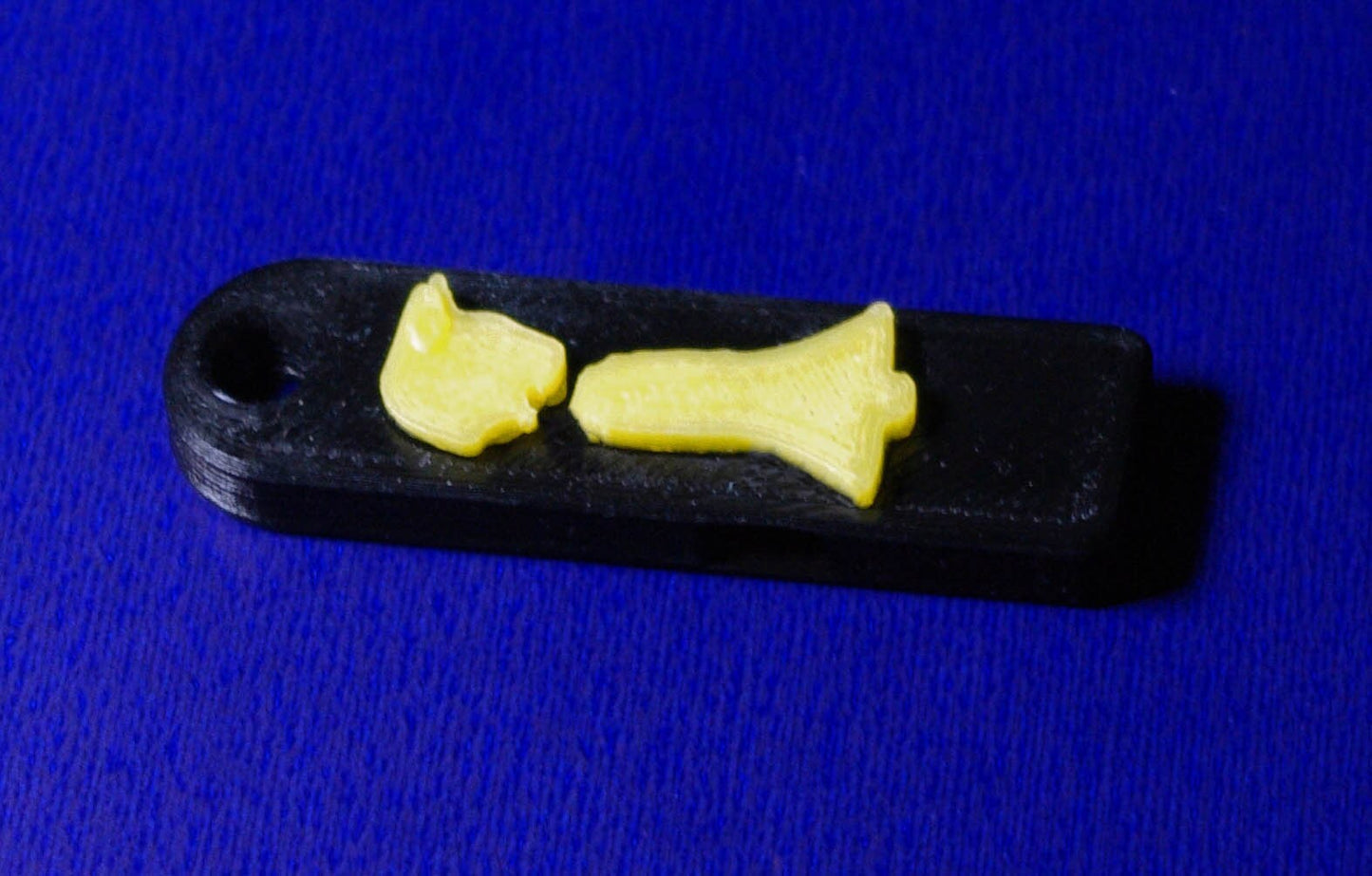Very Loud 3d printed cat megaphone keychain whistle. Quick UK dispatch. Various Colours