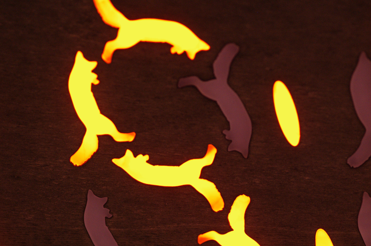 Giant 7 Segment Fox Clock display. Unique design. Made in Sheffield, UK by Alleykat. Quick Dispatch. FREE UK Shipping